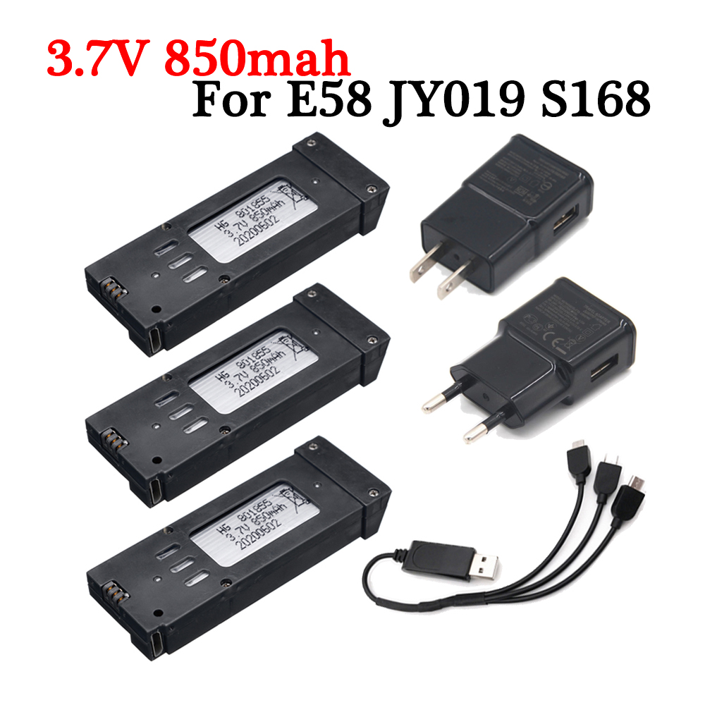 Eachine Drone E58 - Upgrade-Version 3,7 V 850 mAh Lipo-Akku