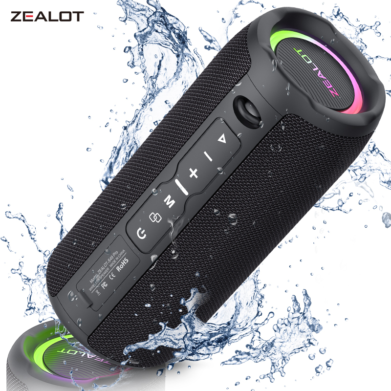 Holy Stone Drone Hs175 - ZEALOT-S49PRO Tragbarer Bluetooth-Lautsprecher, 20 W, IPX6,