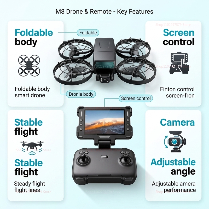 Neue Drohnen M8 GPS 8K Profess – Drone Mapping Bewertung und Preis